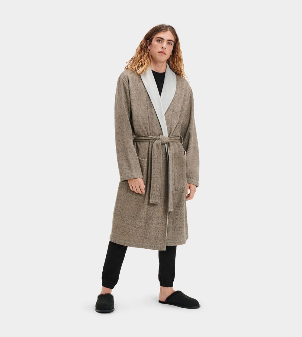 Ugg Robinson - Mens Robes - Grey - NZ (7319JREUF)